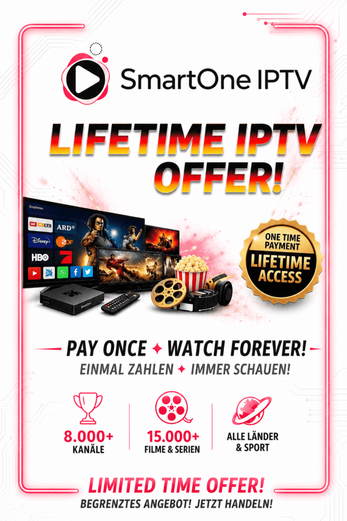 SmartOne IPTV,SmartOne IPTV Deutschland,IPTV Anbieter Deutschland,IPTV kaufen,IPTV Abo,Smart One,IPTV,Kaufe ein Abonnement,bester IPTV Anbieter,SmartOneIPTV